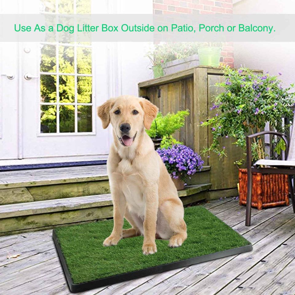 1Pc Dog Potty Training Artificial Grass Pad Pet Cat Toilet Trainer Mat Puppy