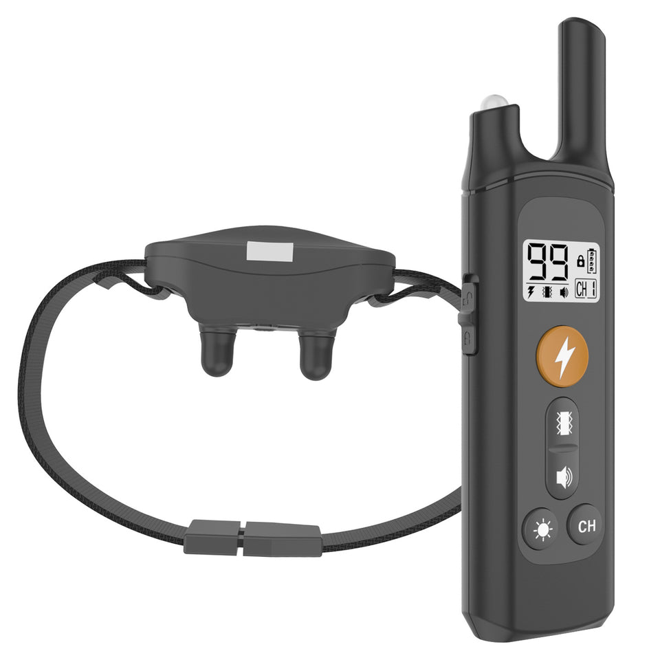 New Remote Control Dog Training Bark Stop Electric Shock Collar Rechargeable Waterproof Pet Training Tools