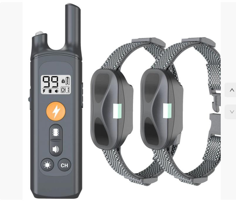 New Remote Control Dog Training Bark Stop Electric Shock Collar Rechargeable Waterproof Pet Training Tools