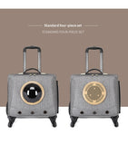 Universal-wheel Portable Pet Travel Carrier